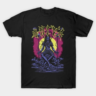 Lord Shiva Deathcore Style Dark Art Tee: Divine Aggression T-Shirt